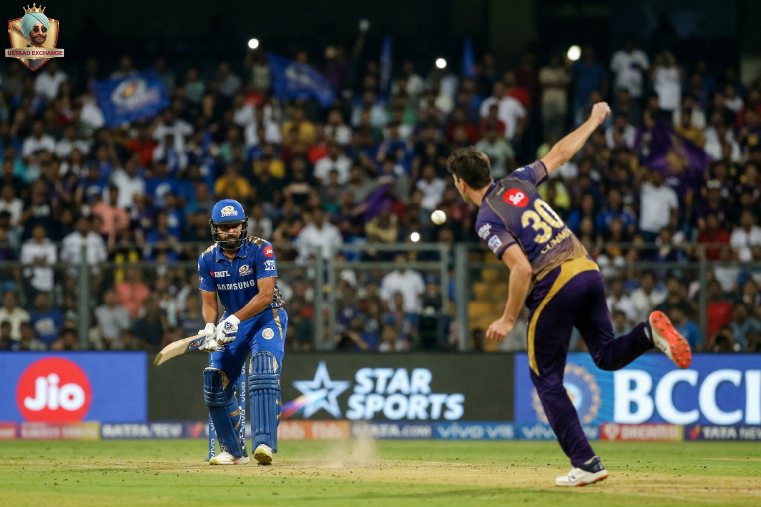 MI vs KKR playboling