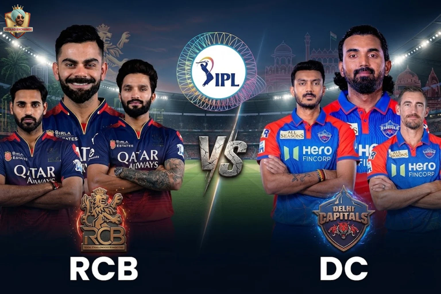 RCB vs DC